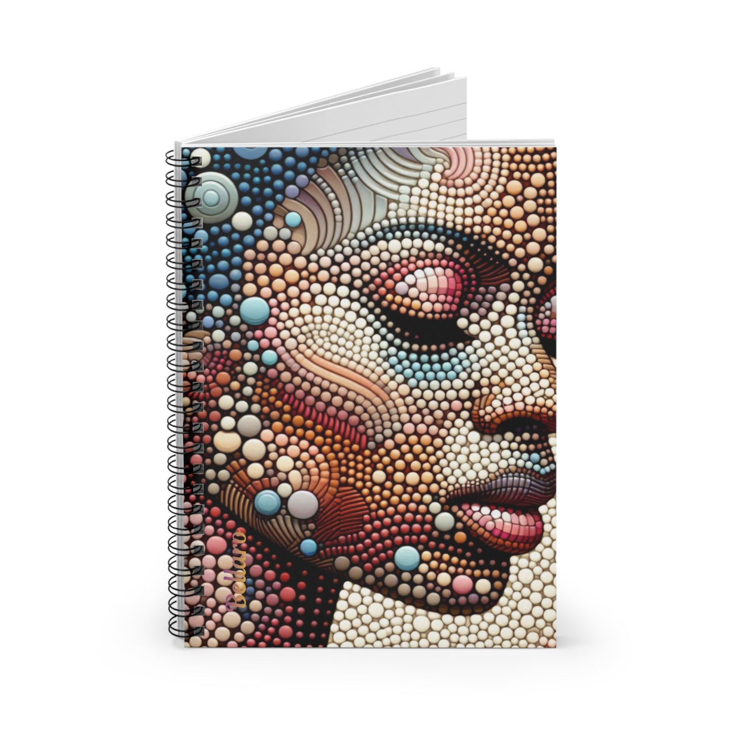 Abstract Art Spiral Notebook - Vibrant Geometric Design for Creative Minds