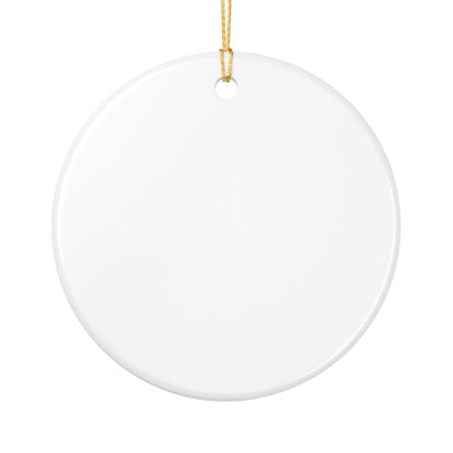 Festive 3D Snowman Ceramic Ornament — Holiday Tree Decoration