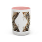 Artistic Letter 'X' Accent Coffee Mug – Neutral Rustic Botanical Initial