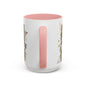 Floral Letter 'H' Accent Coffee Mug — Botanical Monogram Ceramic Mug