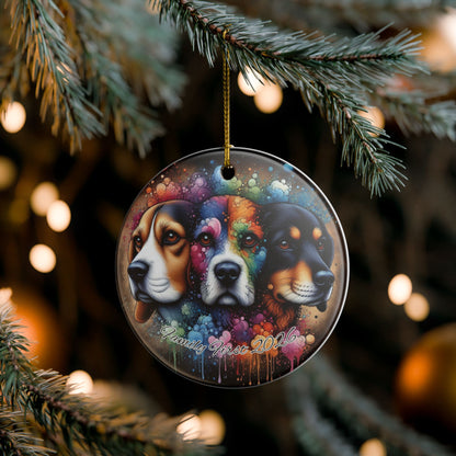 First Family 2026 Ceramic Ornament — 3D Dog Decoration