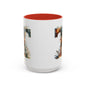 Accent Letter 'T' Coffee Mug — Colorful 15oz Personalized Initial Mug
