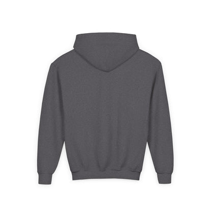 Youth Hoodie — Playful Ghost & Pumpkin Halloween Pullover