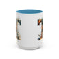 Accent Letter 'T' Coffee Mug — Colorful 15oz Personalized Initial Mug