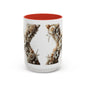 Artistic Letter 'X' Accent Coffee Mug – Neutral Rustic Botanical Initial