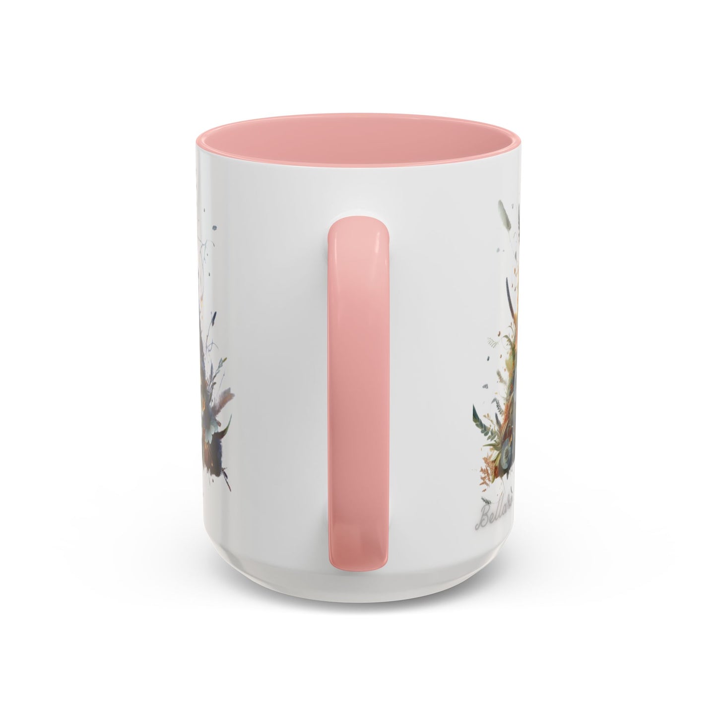Floral Monogram 'A' Accent Coffee Mug — Artistic Alphabet Initial Gift