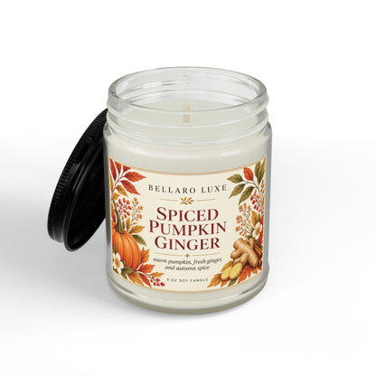 Spiced Pumpkin Ginger Soy Candle  Hand-Poured 9oz Fall Scented Candle