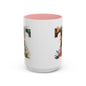 Accent Letter 'T' Coffee Mug — Colorful 15oz Personalized Initial Mug