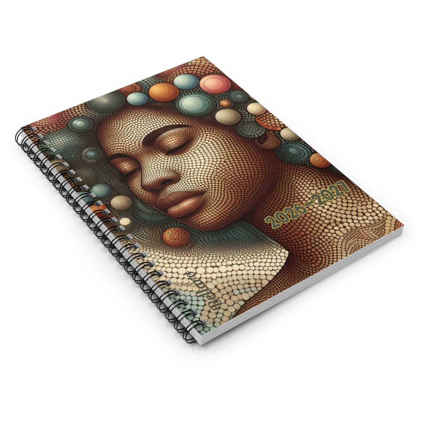 Illustrated 2026-2027 Spiral Notebook - Inspirational Ruled Line for Creativity and Organization