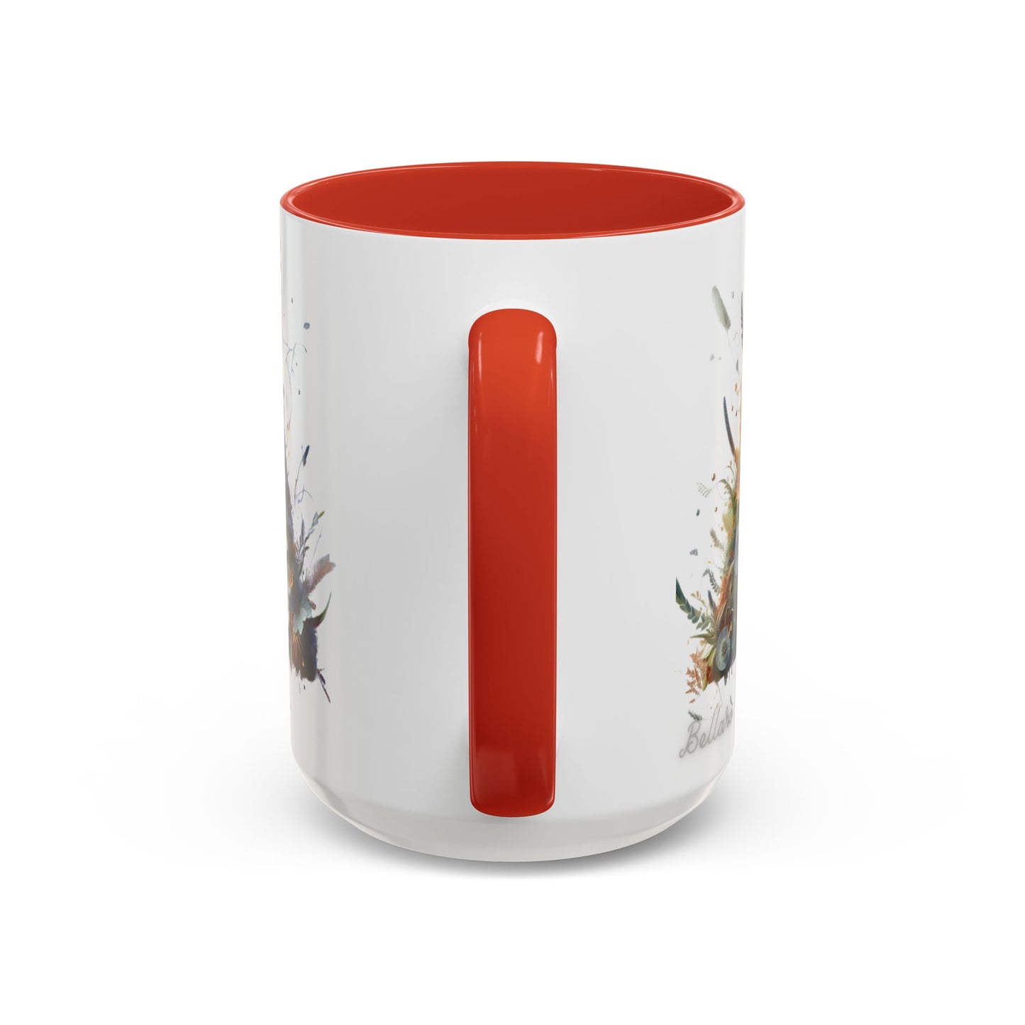 Floral Monogram 'A' Accent Coffee Mug — Artistic Alphabet Initial Gift