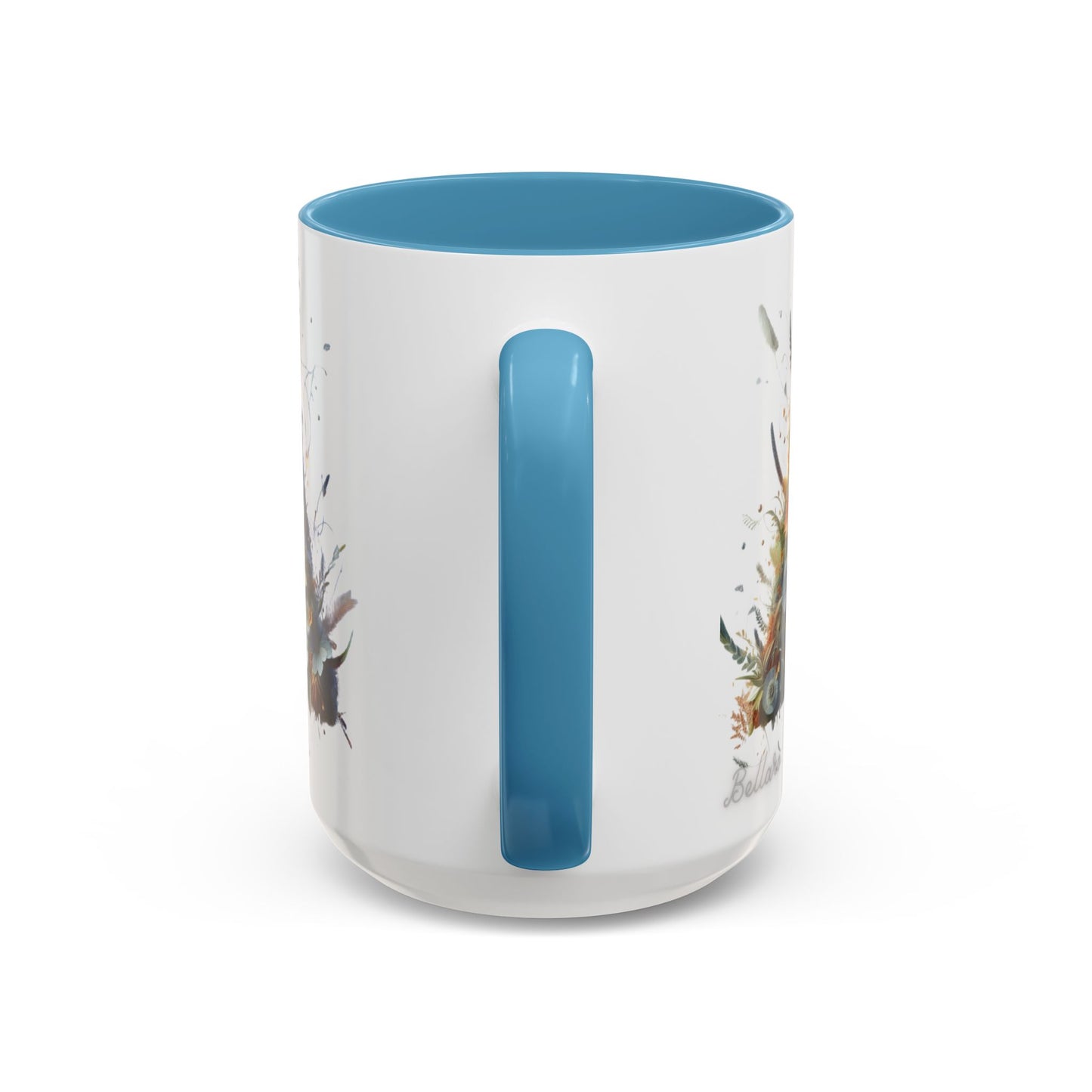 Floral Monogram 'A' Accent Coffee Mug — Artistic Alphabet Initial Gift