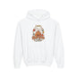 Halloween Cutie Youth Hoodie — Cute Ghost & Jack-O’-Lantern Kids Pullover