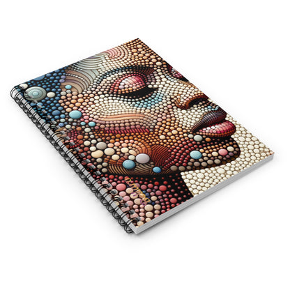 Abstract Art Spiral Notebook - Vibrant Geometric Design for Creative Minds