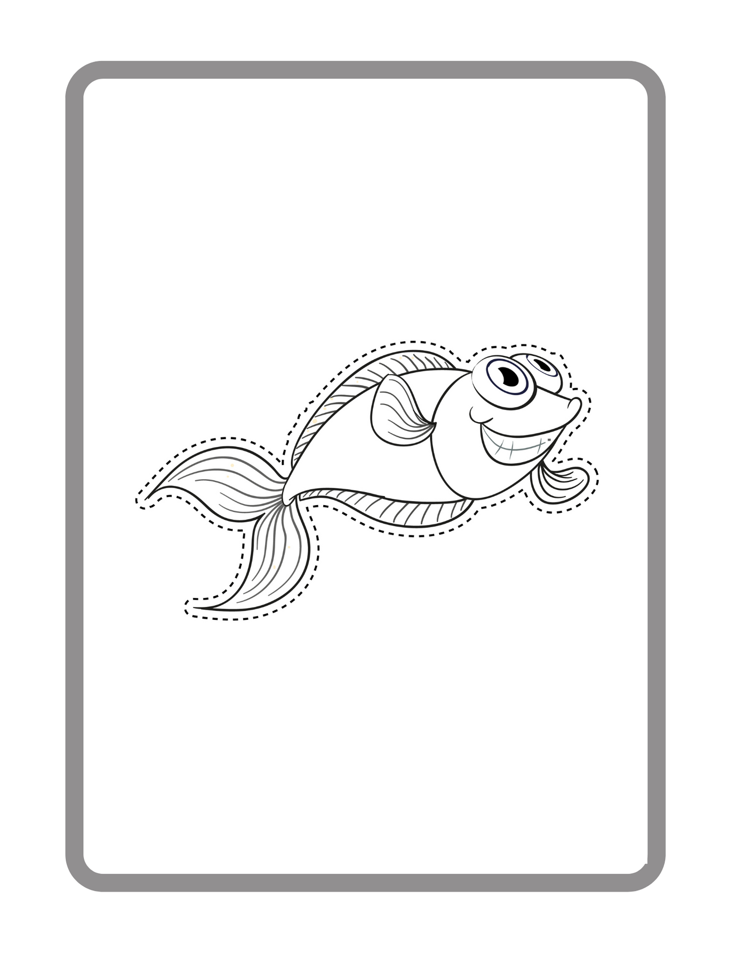 Digital Sea Animals Coloring Workbook