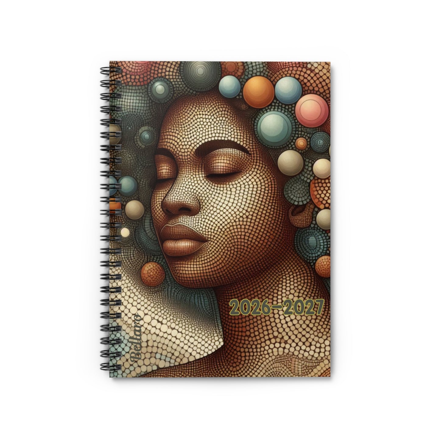 Illustrated 2026-2027 Spiral Notebook - Inspirational Ruled Line for Creativity and Organization