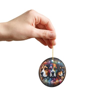 First Family 2026 Ceramic Ornament — 3D Dog Decoration