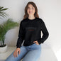 Crewneck Sweatshirt — Embroidered Black “Pumpkin Season” Fall Graphic