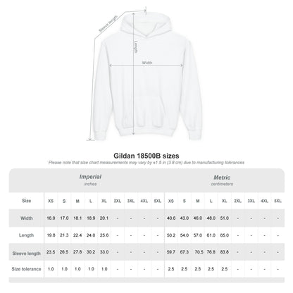 Youth Hoodie — Playful Ghost & Pumpkin Halloween Pullover