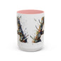 Floral Monogram 'A' Accent Coffee Mug — Artistic Alphabet Initial Gift