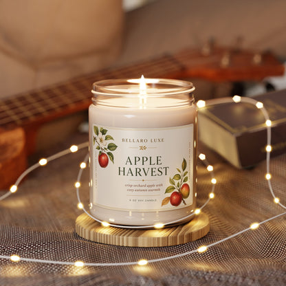 Apple Harvest Scented Soy Candle — 9oz Crisp Orchard Apple & Warm Autumn Spice