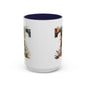 Accent Letter 'T' Coffee Mug — Colorful 15oz Personalized Initial Mug