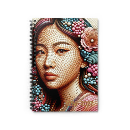 Artistic 2026-2027 Spiral Notebook - Ruled Pages, Colorful Floral Design