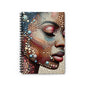 Abstract Art Spiral Notebook - Vibrant Geometric Design for Creative Minds