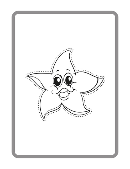 Digital Sea Animals Coloring Workbook