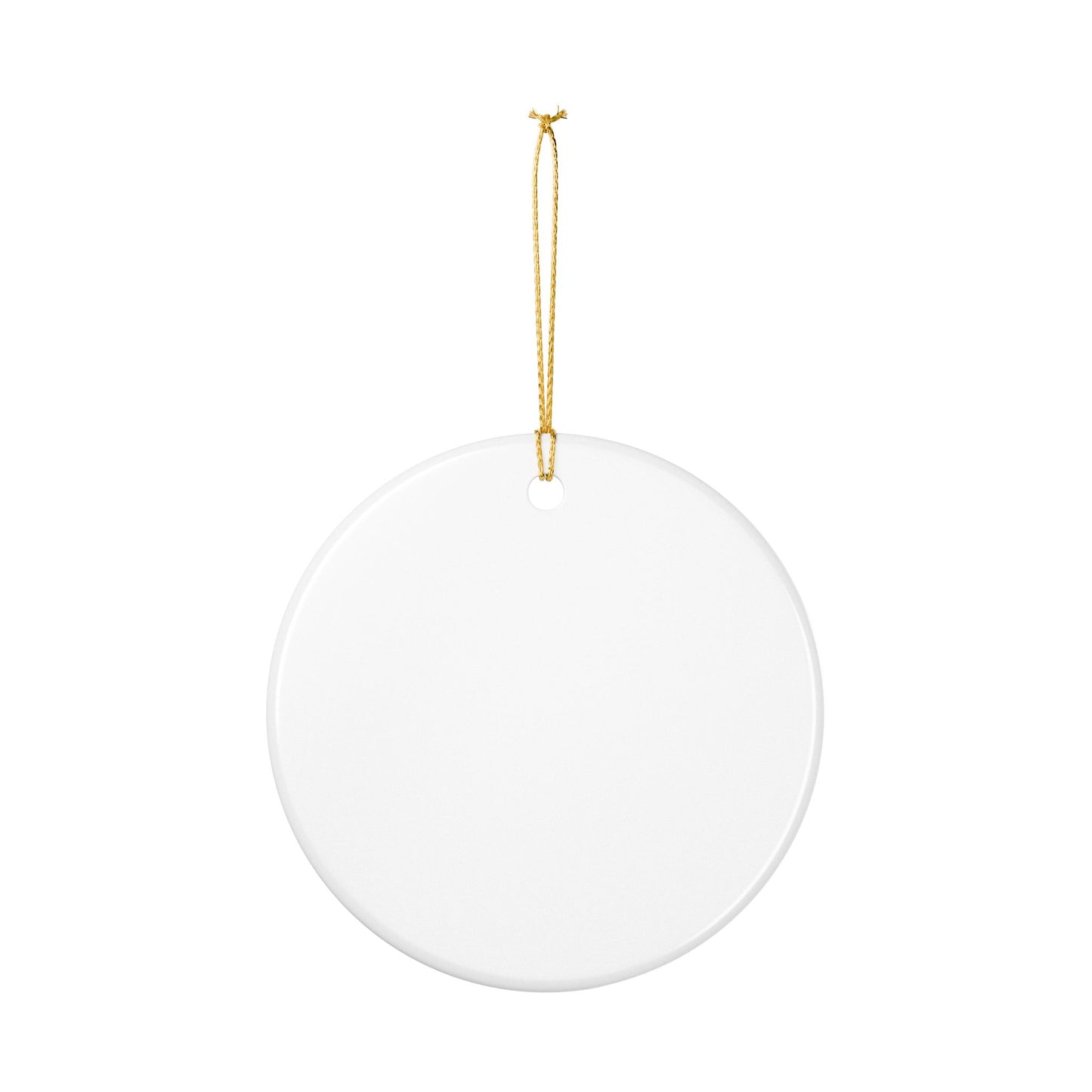 Festive 3D Snowman Ceramic Ornament — Holiday Tree Decoration