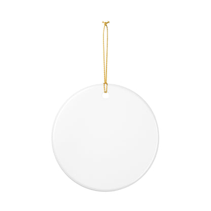 Festive 3D Snowman Ceramic Ornament — Holiday Tree Decoration