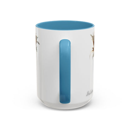 Artistic Monogram 'Y' Accent Coffee Mug — Elegant Botanical Initial Mug 15oz