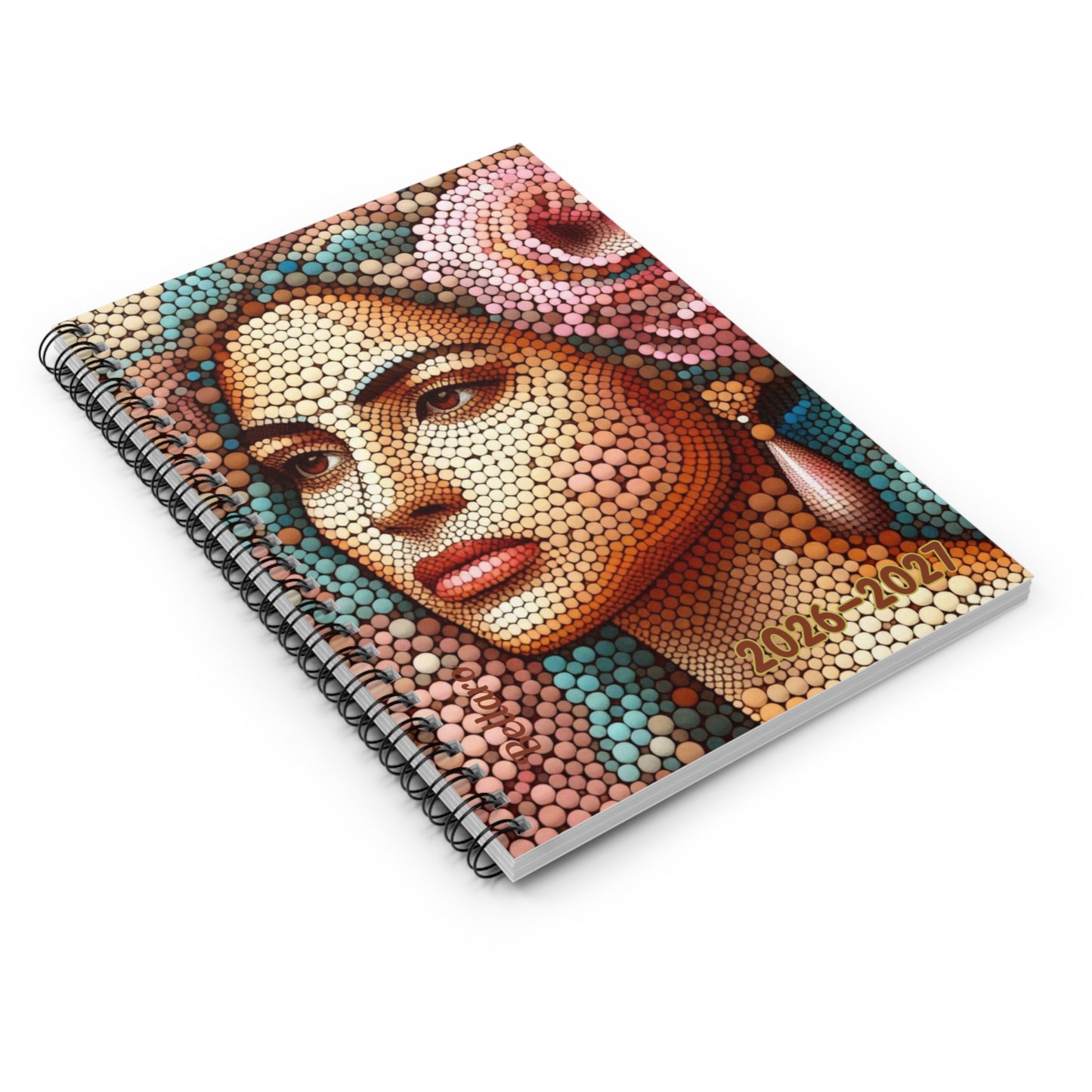 Colorful 2026-2027 Creative Spiral Notebook with Vibrant Artwork