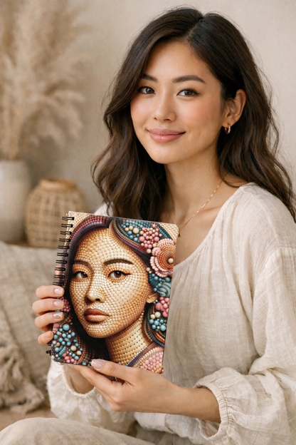 Artistic 2026-2027 Spiral Notebook - Ruled Pages, Colorful Floral Design