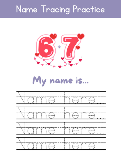 2026 Special Edition Tracing & Handwriting Workbook (Ages 3+) | Printable PDF