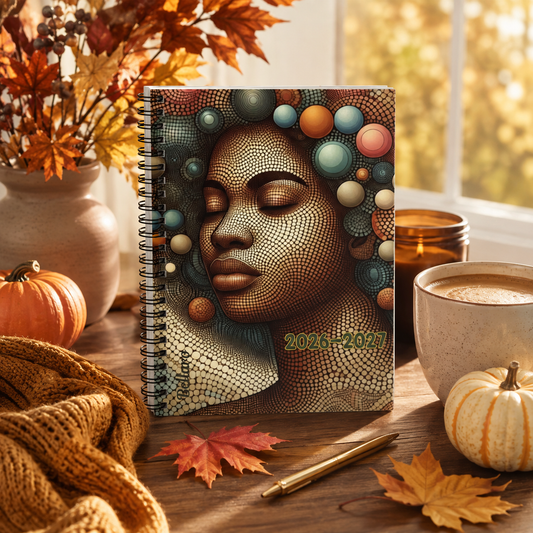 2026–2027 Mosaic Goddess Spiral Notebook — Ruled Journal for Planning & Creative Notes