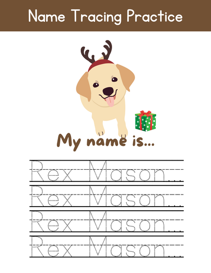 2026 Winter Tracing & Handwriting Practice Workbook – Ages 3+ | Fun Seasonal Educational Activities