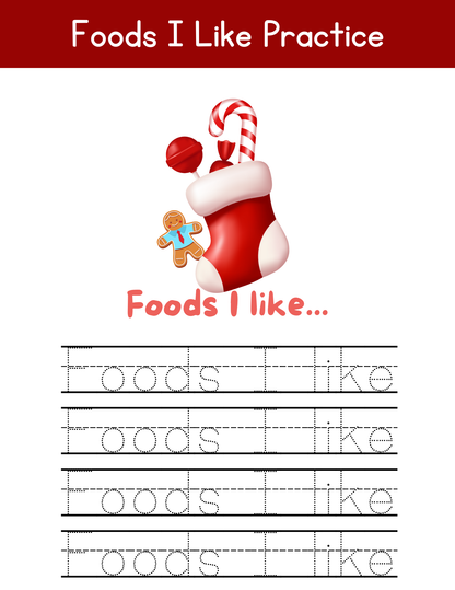 2026 Winter Tracing & Handwriting Practice Workbook – Ages 3+ | Fun Seasonal Educational Activities