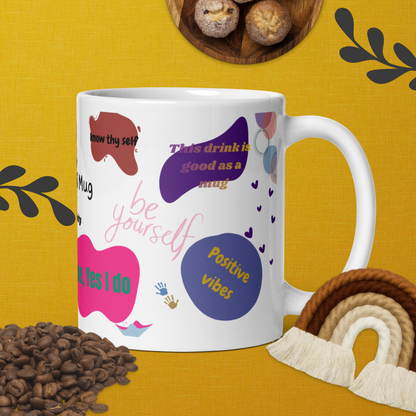 I Love Me Affirmation Mug – Positive Vibes Self-Love Coffee Cup 11oz